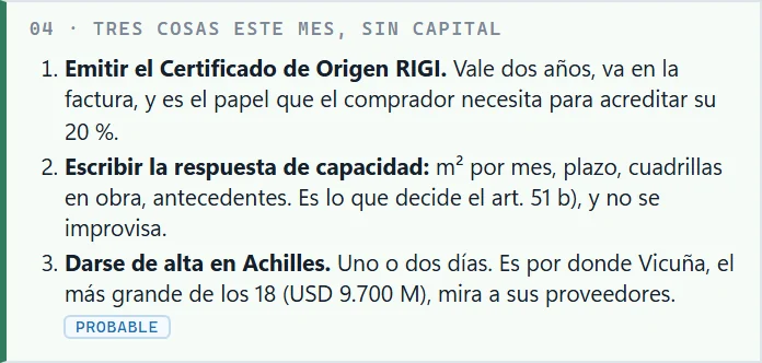 Qué hacer primero